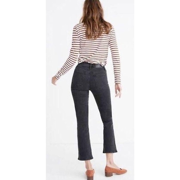 MADEWELL Cali Demi-Boot Jeans in Bellspring Wash Button-Front Edition - Picture 6 of 15